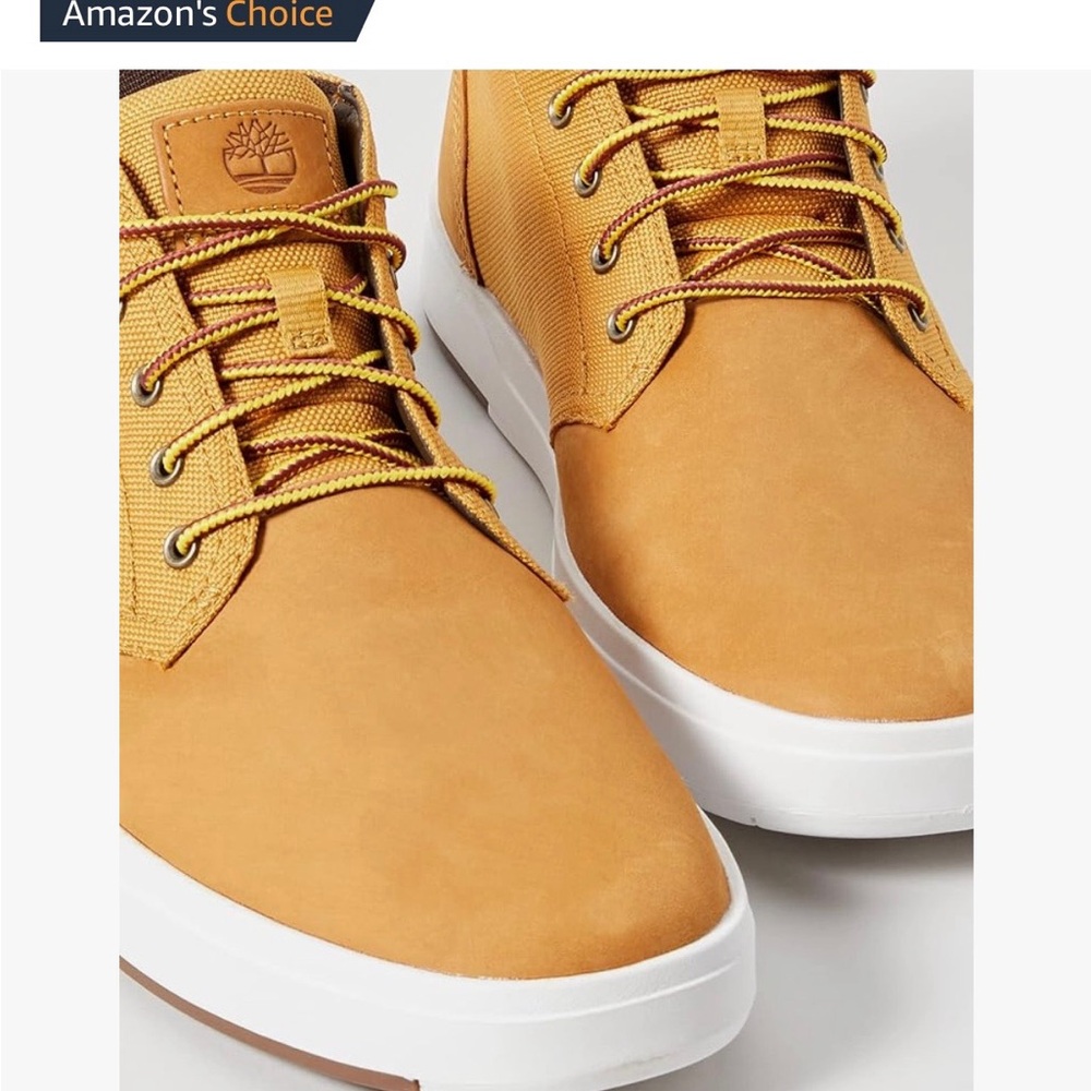 Timberland Tan Chukka Boots with White Sole